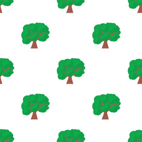 A tree with a spreading green crown pattern seamless vector 15071124 Vector Art at Vecteezy