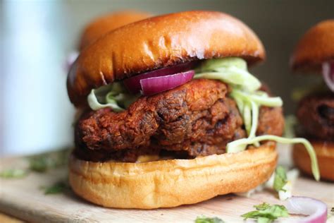 Fried Tandoori Chicken Sandwich - Fatima's Fabulous Kitchen