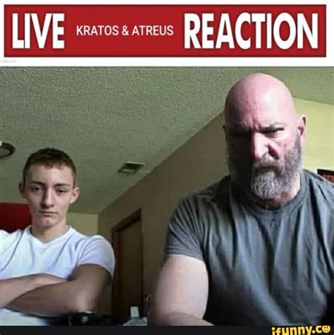 LIVE KRATOS ATREUS REACTION - iFunny Brazil