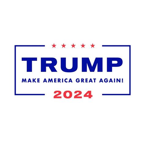 Trump Make America Great Again 2024 Campaign Logo 23132017 Vector Art at Vecteezy