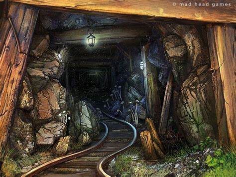 the Mine by =Tsabo6 on deviantART | Digital art gallery, Fantasy landscape, Fantasy art