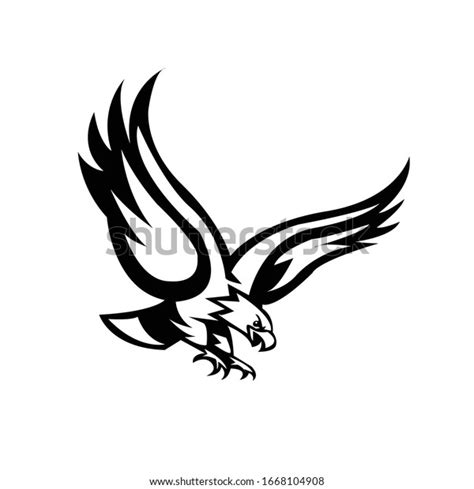 Eagles Logo Black White Vector Illustration: เวกเตอร์สต็อก (ปลอดค่าลิขสิทธิ์) 1668104908 ...