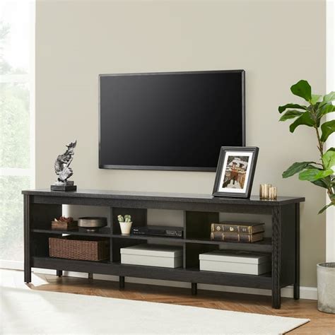 Farmhouse TV Stands for 75 inch Flat Screen Media Console Storage Cabinet Entertainment Center ...