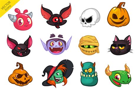 Cartoon Halloween vector characters By drawkman | TheHungryJPEG