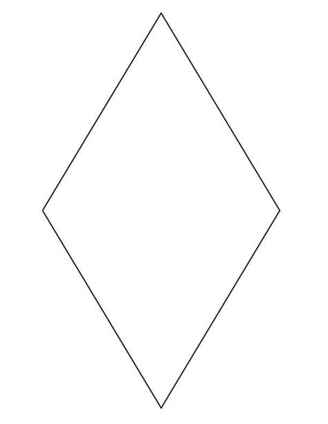 Printable Diamond Template for Crafting