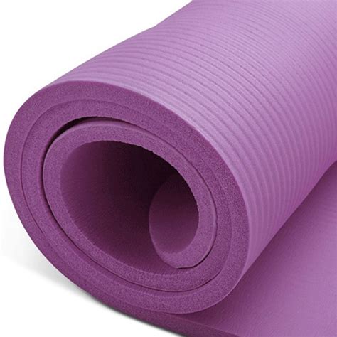 10mm Extra Thick NBR Yoga Mat Gym Pilates Fitness Exercise - purple – Bargene