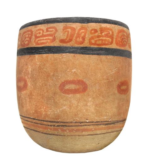 Ancient Mayan Pottery Bowl Isolated. Stock Photo - Image of mesoamerica, indigenous: 31715846