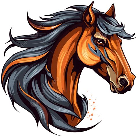 Silhouette Horse Art Head Vector, Horse Sketch, Brown Horse, Horse Head PNG and Vector with ...