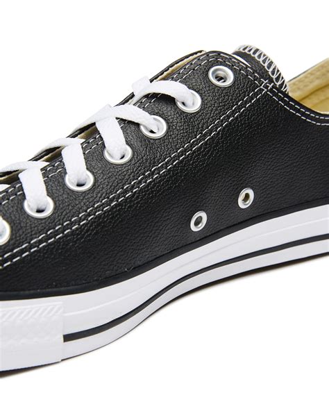 Converse Womens Chuck Taylor All Star Leather Ox Shoe - Black | SurfStitch