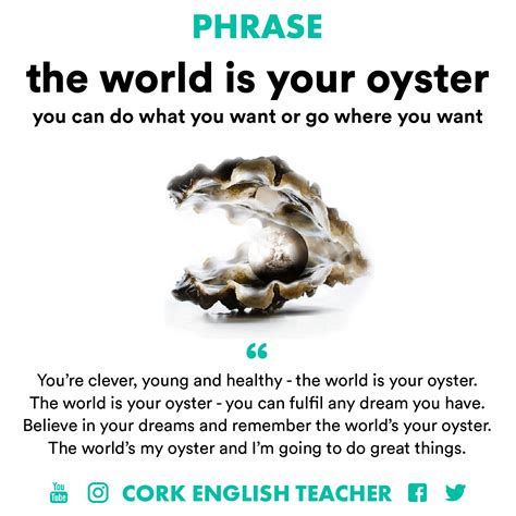 The World is Your Oyster Meaning - HanaatGiles