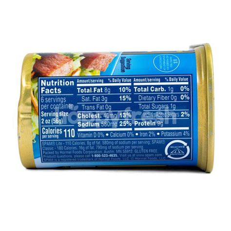 32 Spam Nutrition Label - Labels Design Ideas 2020