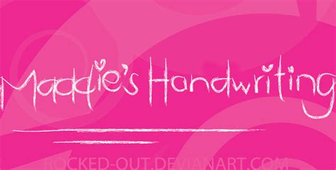 Maddie's Font :DD .ttf by oridzuru on DeviantArt