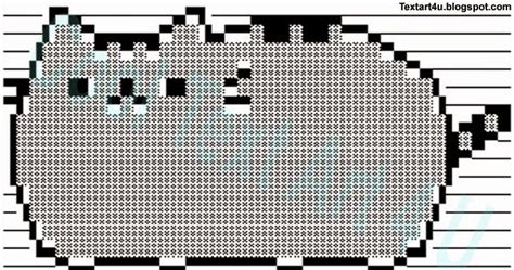 Pusheen The Cat ASCII Art Copy Paste Codes | Cool ASCII Text Art 4 U