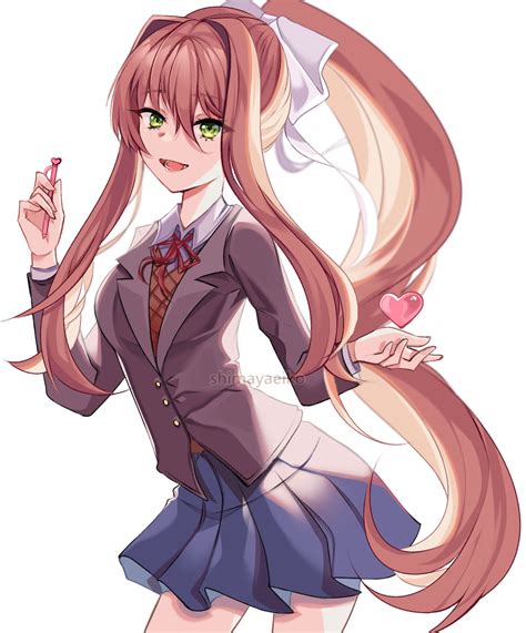 Monika [DDLC Fan art] by ShimayaEiko on DeviantArt