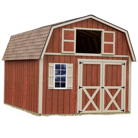 Best Barns 12 x 16 Millcreek Wood Storage Shed Pre-cut Kit – Gorgeous Gazebos