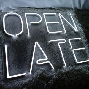 Open Late Neon Sign, Open Neon Bar, LED Open Sign, Open Sign for Business, Open Neon Sign, Open ...