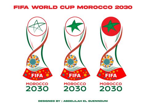 FIFA WORLD CUP MOROCCO 2030 LOGO DESIGN by ABDELILAH EL-GUENNOUNI on Dribbble