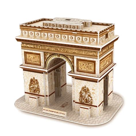 3D Puzzle Construction Puzzle DIY Paper Cardboard Puzzles World Famous Building Model Kit Jigsaw ...