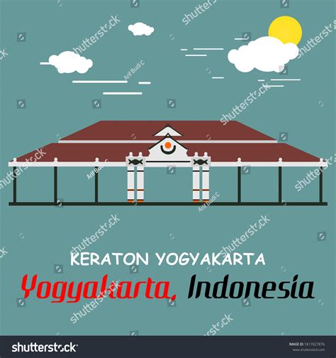 Keraton Yogyakarta Flat Design Ilustration Keraton Stock Vector (Royalty Free) 1817027876 ...