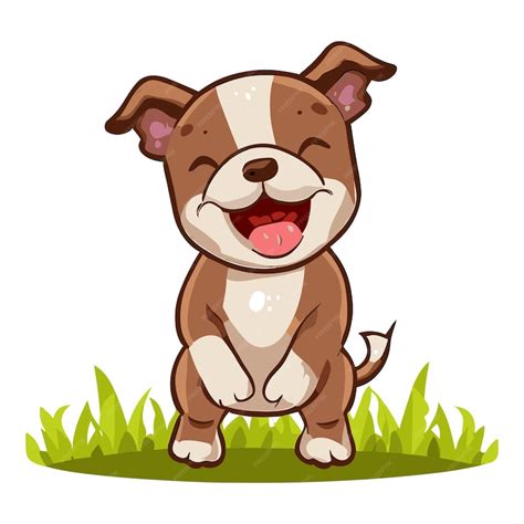 Premium Vector | Pitbull hugs and happiness furry connections