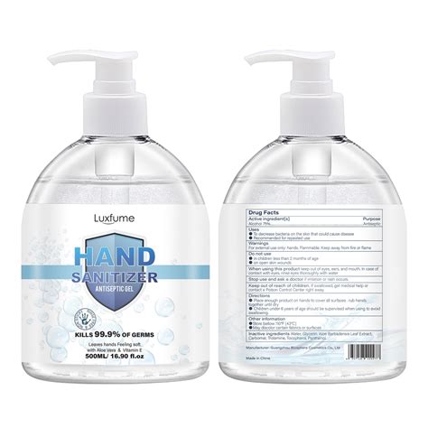 Hand Sanitizer: Details from the FDA, via OTCLabels.com