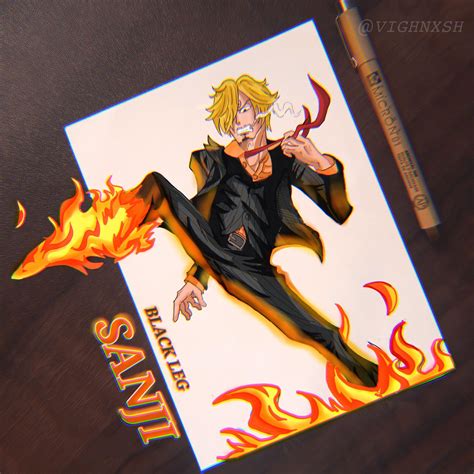 Black Leg Sanji.. Did this artwork(Traditional X Digital)few weeks ago so thought of sharing it ...