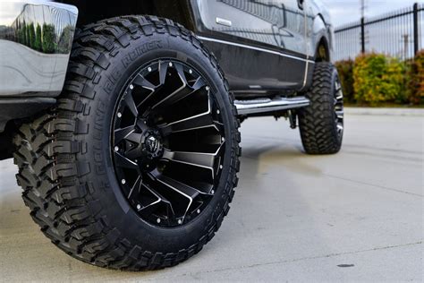 20″ Fuel Wheels D546 Assault Black Milled Rims | RBP Tires Repulser M/T ...