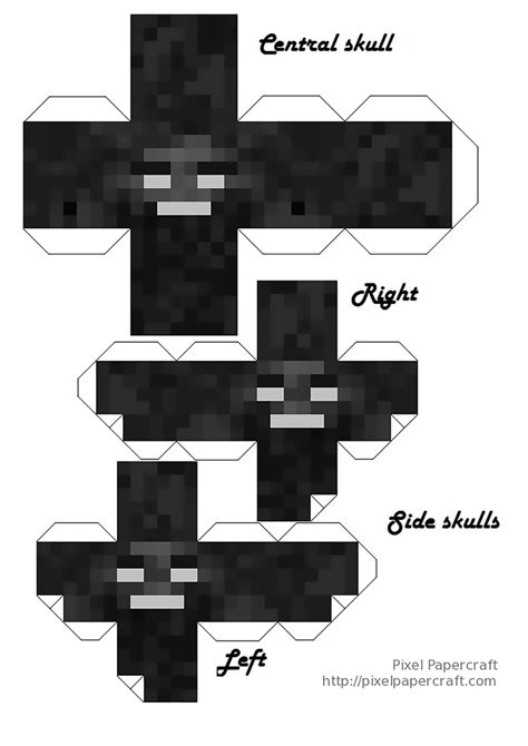 Pixel Papercraft - full sized wither storm/wither command block ...