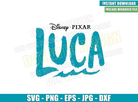 Luca Logo (SVG dxf png) Disney Pixar Movie Cut File Cricut Vector Clipart