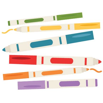 Markers PNG Clip Art - Best WEB Clipart - Clip Art Library