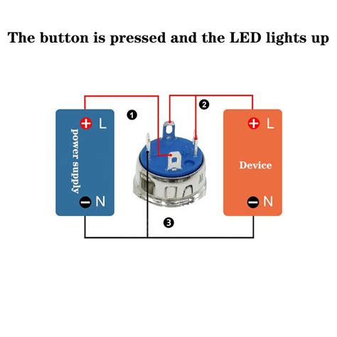 Need help with wiring a metal push button with led - Project Guidance ...