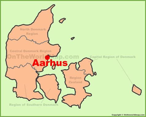 Aarhus location on the Denmark Map