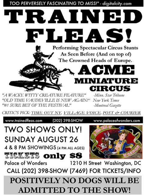 Rhode Island Web Log: Our Nation's Flea Circus!