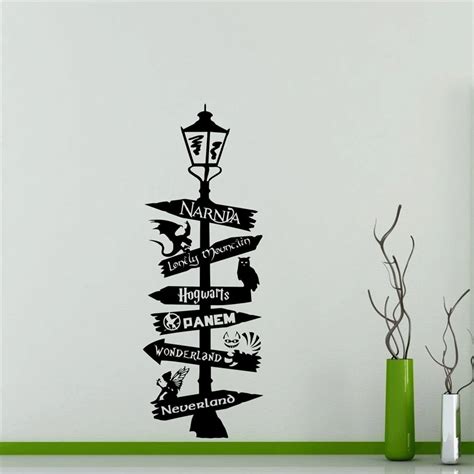 Road Sign Wall Decal Harry Potter Star Wars Geek Vinyl Sticker Decor Poster Nursery Kids Room ...