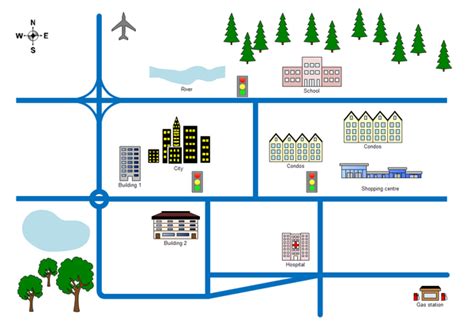 2D Directional Map Examples | Edraw