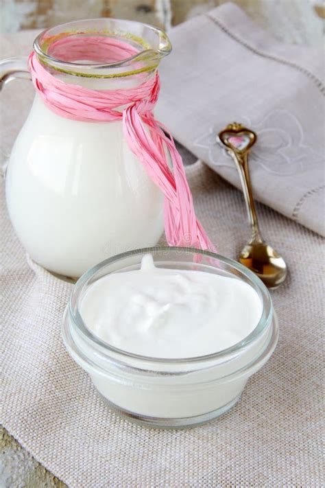 Fermented Milk Product Sour Cream Stock Photo - Image of liquid, whipping: 22264472