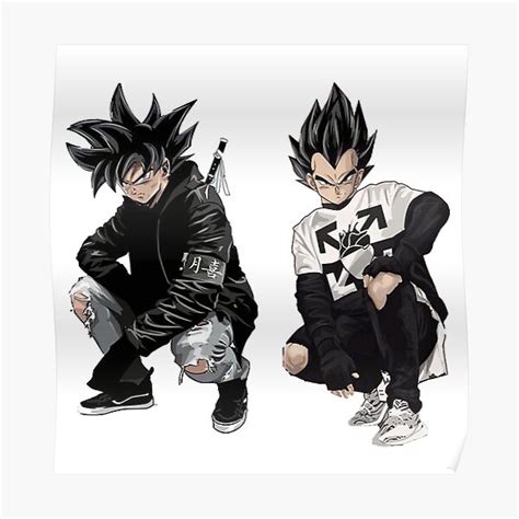 "Goku and Vegeta Drip" Poster for Sale by aTom03 | Redbubble