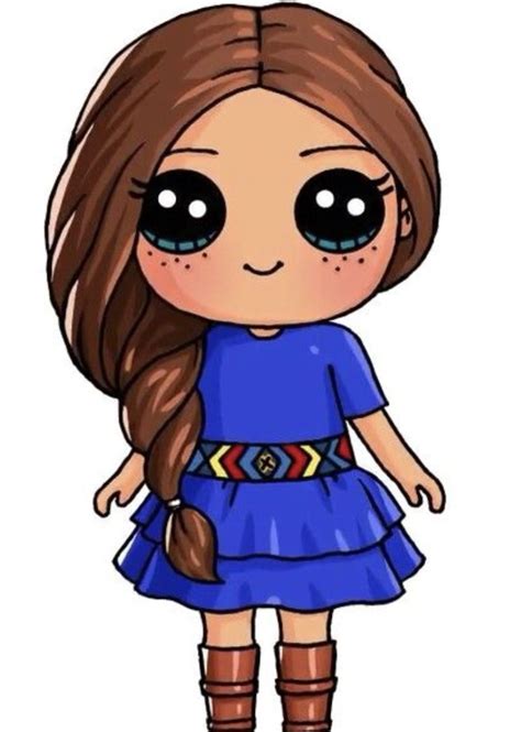 An American girl doll,saige Kawaii Girl Drawings, Disney Drawings, Cartoon Drawings, Cartoon Art ...