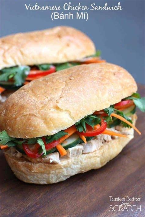 Vietnamese Chicken Sandwich (Bánh Mí) | - Tastes Better From Scratch