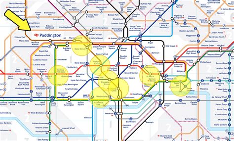 London Tube Map Paddington