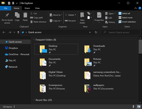 How to enable the File Explorer Dark Theme in Windows 10 | Digital Citizen