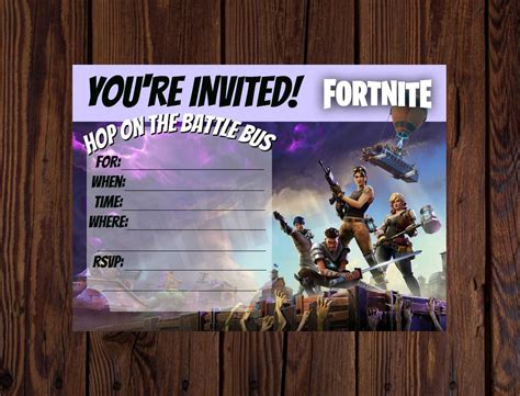 Fortnite Birthday Cards Printable - Printable Word Searches