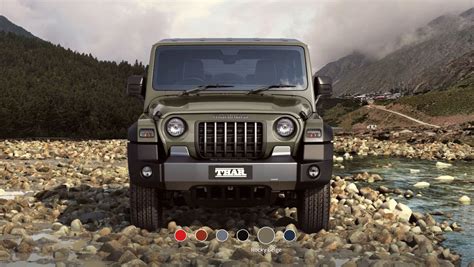 New Mahindra Thar Colour Options [6 Colours - All Angles] - Maxabout News