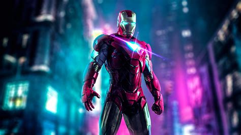 Iron Man Neon Art Wallpaper,HD Superheroes Wallpapers,4k Wallpapers,Images,Backgrounds,Photos ...