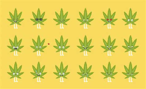 Weed Emoji Illustrations, Royalty-Free Vector Graphics & Clip Art - iStock