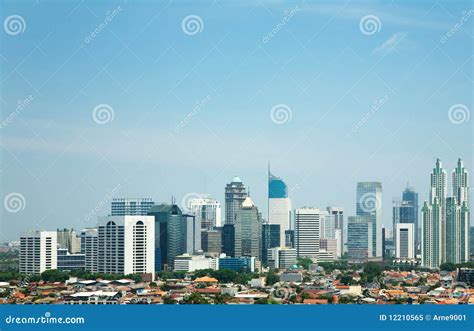 Skyline of Jakarta stock image. Image of skyline, tall - 12210565