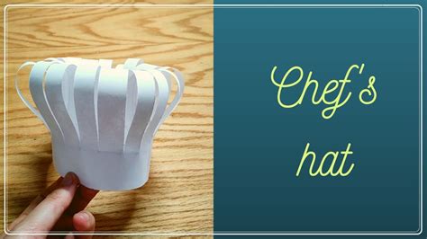 HOW TO: PAPER CHEF HAT | SUPER EASY - YouTube