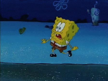 Running Scared GIF - Running Scared Spongebob - Discover & Share GIFs