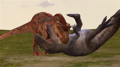 Tyrannosaurus Rex kills Giganotosaurus by kongzillarex619 on DeviantArt