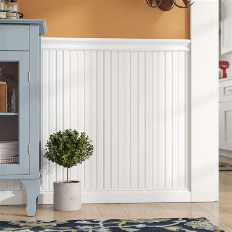 Charlton Home® Alvarez 96" MDF Wall Paneling in White Primer & Reviews | Wayfair